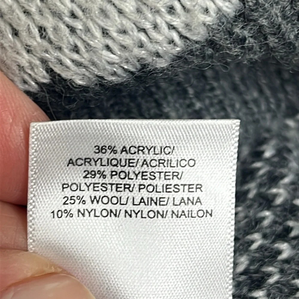 Lucky Brand Gray Camouflage wool blend crewneck Sweater, size XL - Picture 11 of 14